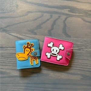 Pink and Blue Cartoon Wallets